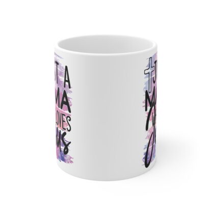 Just a Mama Who Loves Jesus Mug - 11oz Inspirational Christian Gift - Image 2