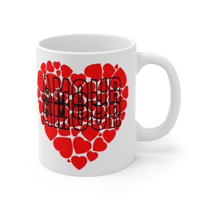 Love Heart Mug | Valentine's Gift, Romantic Coffee Cup, Cute Tea Mug, Amour Design, Heart-Themed Drinkware - Image 4