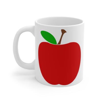 Red Apple on White Background |11oz Ceramic Mug - Image 3