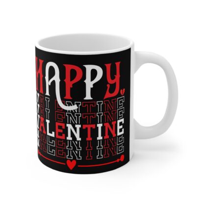 Happy Valentine Mug - 11oz Ceramic Coffee Cup for Romantic Gifts - Image 4