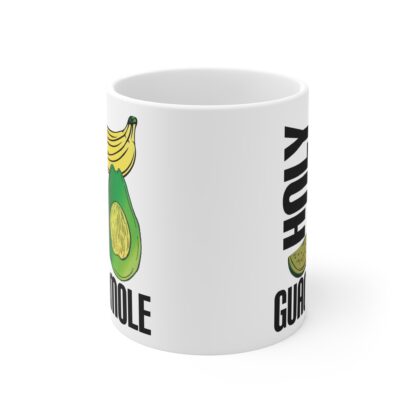 Holy Guacamole Mug - Fun Avocado & Banana Coffee Cup for Food Lovers - Image 2