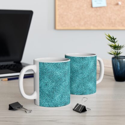 Sparkling Turquoise 11oz Mug – Perfect for Coffee Lovers and Relaxing Moments