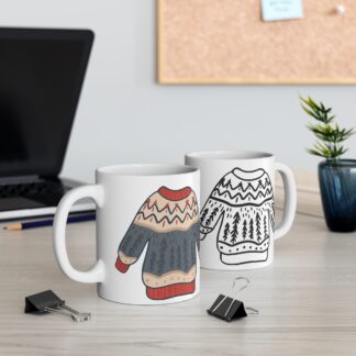 Cozy Sweater Mug 11oz - Ideal Gift for Winter Lovers