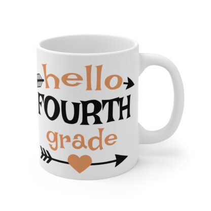 Hello Fourth Grade Mug - 11oz Teacher Gift for Elementary Students - Image 4