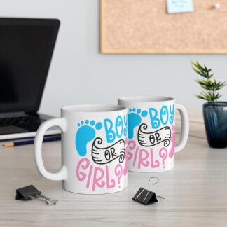 Baby Boy or Baby Girl Feet | White Ceramic Mug 11oz
