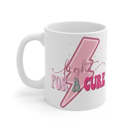 Fight for a Cure Inspirational Mug - 11oz Coffee Cup for Cancer Awareness - Image 3