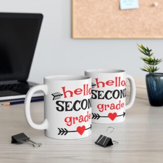 Hello Second Grade Mug - Fun Teacher Gift for Classroom and Back to School