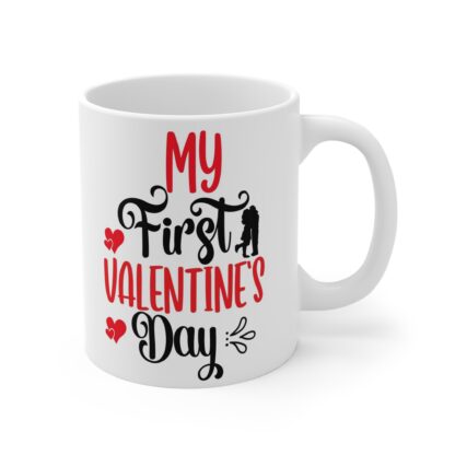 My First Valentine's Day Mug - 11oz Cute Coffee Cup for New Parents - Image 4