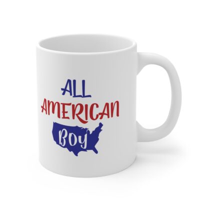 All American Boy Mug - 11oz Coffee Cup for Patriotic Gifts - Image 4