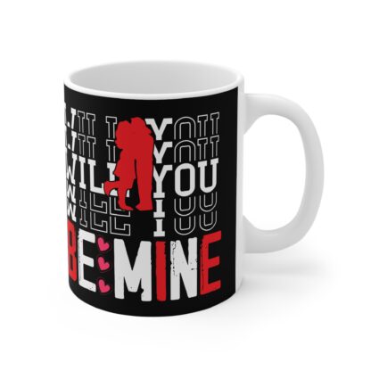 Romantic 11oz Mug - "Will You Be Mine?" Love Design - Image 4