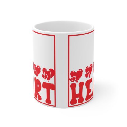 Valentine's Day Love Heart Mug - 11oz Coffee Cup - Image 2