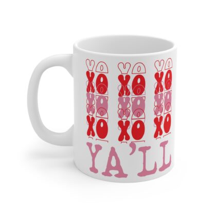 Romantic Coffee Mug - XOXO Ya'll Love Design - Image 3