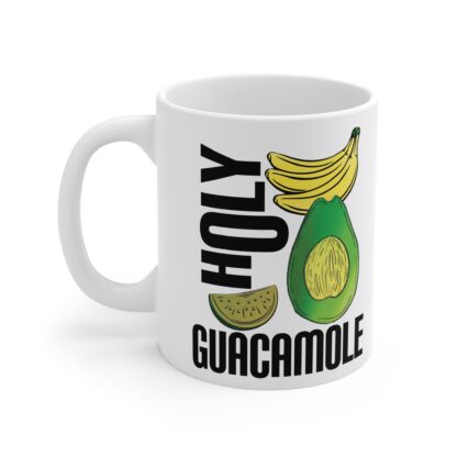 Holy Guacamole Mug - Fun Avocado & Banana Coffee Cup for Food Lovers - Image 3
