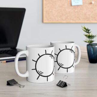 Sun Design White Ceramic Mug 11oz