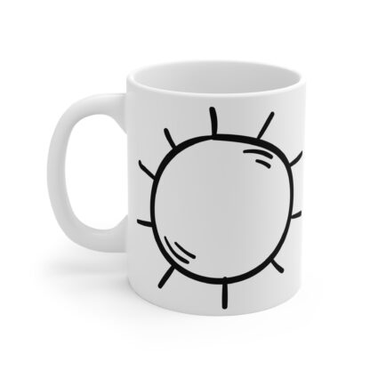 Sun Design White Ceramic Mug 11oz - Image 3
