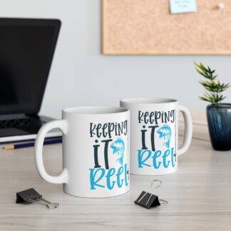 Fishing-Themed Mug - 'Keeping It Reel' 11oz Coffee Cup for Anglers