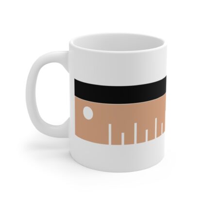 Stylish Ruler Design 11oz Mug - Perfect for Students and Creatives - Image 3
