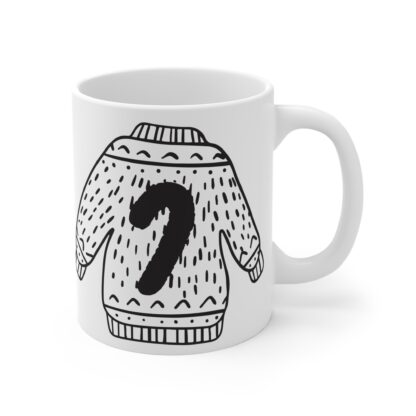 Cozy Sweater Mug 11oz | Christmas Hot Cocoa Cup | Cute Holiday Gift - Image 4