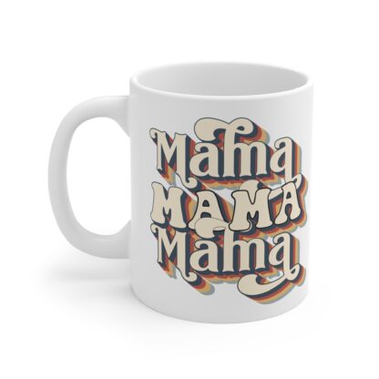 Retro 'Mama Mama Mama' Mug - 11oz Coffee Cup for Moms - Image 3