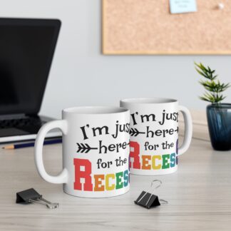 Colorful Recess Themed Coffee Mug - 11oz for Teachers & Students