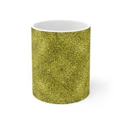 Golden Glitter 11oz Coffee Mug - Stylish and Vibrant for Daily Use - Image 2