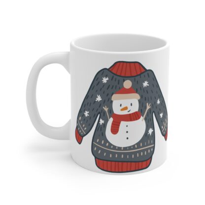 Winter Wonderland Mug | Cozy Hot Cocoa Cup, Snowman Coffee Mug, Sweater Weather Gift, Holiday Drinkware, Cute Christmas Mug - Image 3