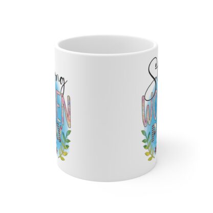 Strong Women Pray Mug - Inspirational 11oz Coffee Cup - Image 2