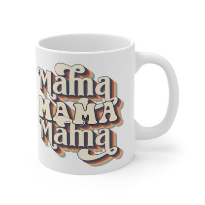 Retro 'Mama Mama Mama' Mug - 11oz Coffee Cup for Moms - Image 4