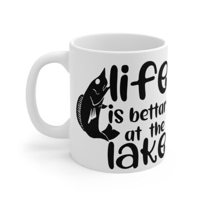 Life is Better at the Lake Mug - 11oz Fishing Coffee Cup for Nature Lovers - Image 3