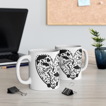 Fishing Bobber Mug - 11oz Ceramic Cup for Anglers and Nature Lovers