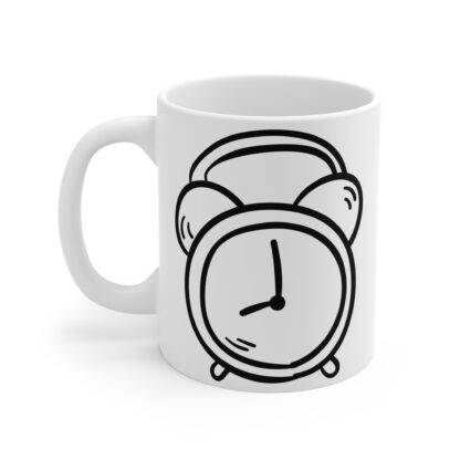 Cute Alarm Clock Mug - 11oz Coffee Cup for Morning Motivation - Image 3