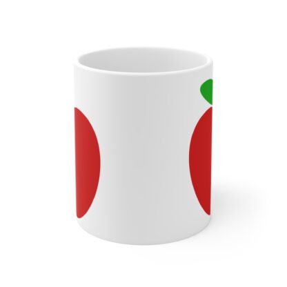 Red Apple on White Background |11oz Ceramic Mug - Image 2