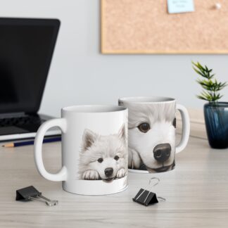 Samoyed Cute Puppy Mug - Adorable Dog Design - Perfect for Pet Lovers