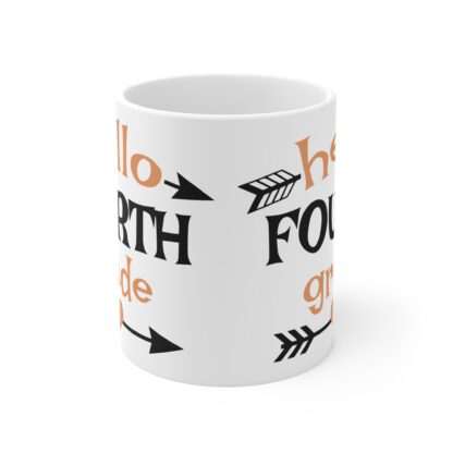 Hello Fourth Grade Mug - 11oz Teacher Gift for Elementary Students - Image 2