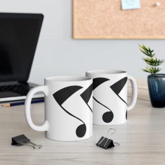 Stylish Music Notes Mug - 11oz Coffee Cup for Music Lovers