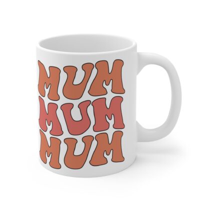 Retro 'MUM' 11oz Coffee Mug - Perfect Gift for Mother's Day - Image 4