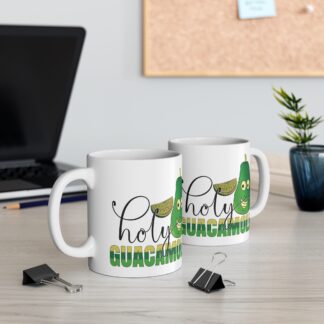 Funny Holy Guacamole Mug - 11oz Avocado Coffee Cup for Food Lovers