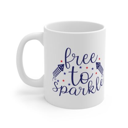 Patriotic Sparkle Mug - 11oz Freedom Design for Celebrations - Image 3