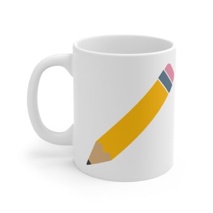 Colorful Pencil Design 11oz Mug - Perfect Gift for Teachers and Students - Image 3