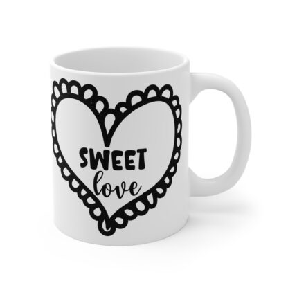 Sweet Love Heart Mug - 11oz Coffee Cup for Romantic Moments - Image 4