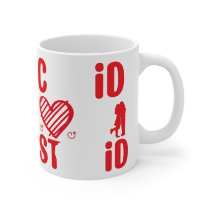 Romantic Love Mug - 11oz Coffee Cup with Heart Design - Image 4