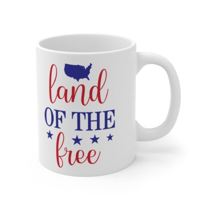 Patriotic 11oz Mug - "Land of the Free" - Perfect for Independence Day & Everyday Use - Image 4