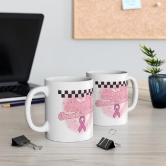 Breast Cancer Warrior Mug - 11oz Inspirational Coffee Cup