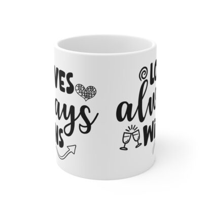 Inspirational Love Wins Mug - 11oz Coffee Cup for Celebrations & Gifts - Image 2