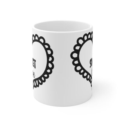 Sweet Love Heart Mug - 11oz Coffee Cup for Romantic Moments - Image 2