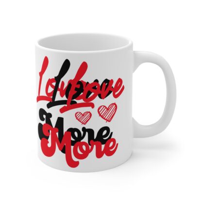 Love You More Heart Mug - Romantic Gift for Couples & Loved Ones - Image 4