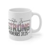 Inspirational Proverbs Mug 11oz - "She Is Strong" Design - Image 4