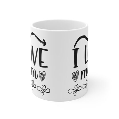 I Love Mom Mug - Heartfelt Gift for Mother's Day, Coffee Lover's Cup, Cute Decor, Personalized Mom Mug, Thoughtful Gift Idea - Image 2