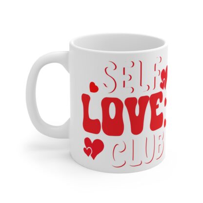 Self Love Club | White Ceramic Mug 11oz - Image 3