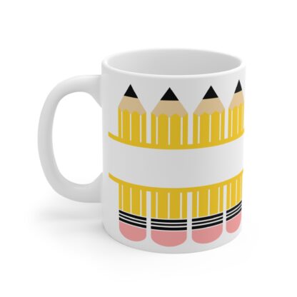 Colorful Pencil Design 11oz Mug - Perfect Gift for Teachers and Students - Image 3